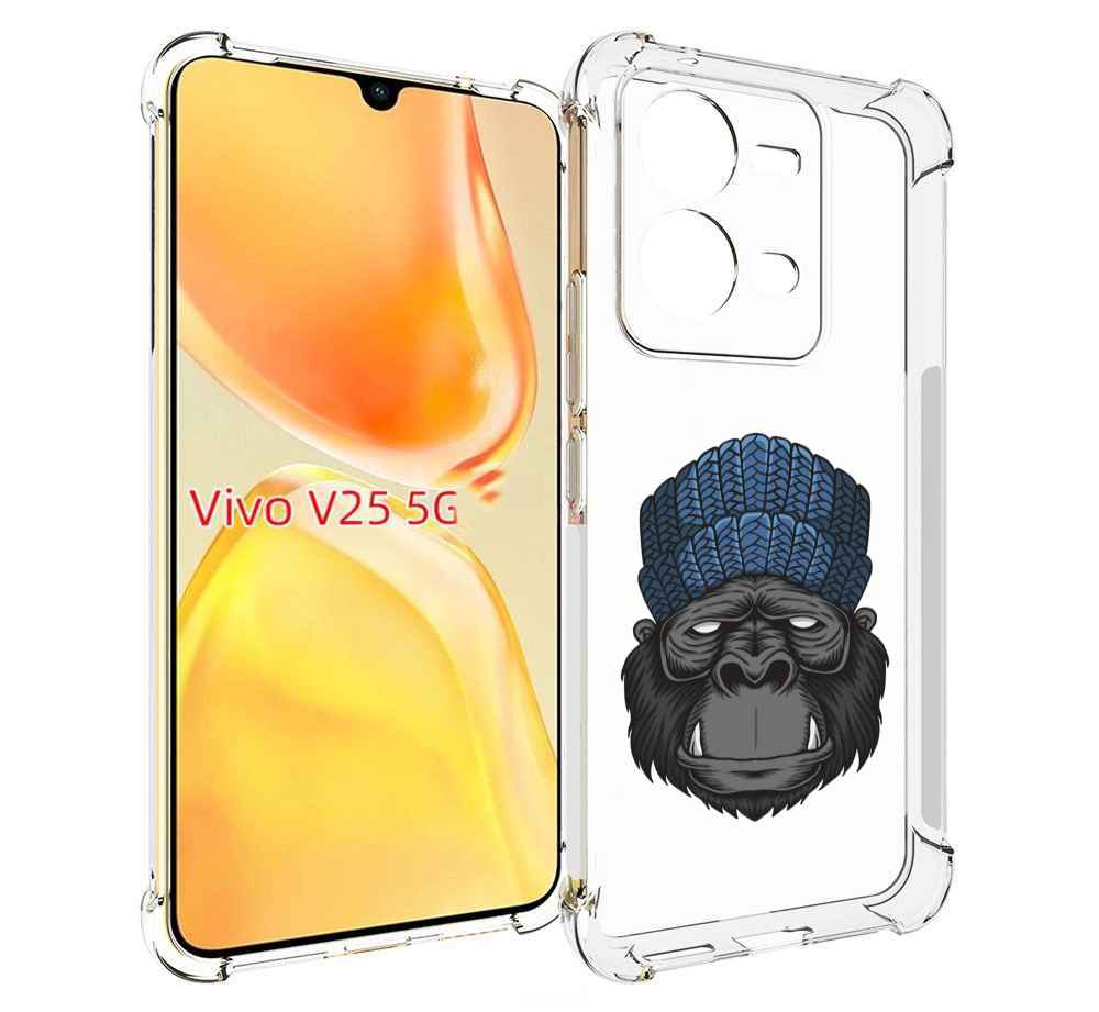 

Чехол MyPads Горила для Vivo V25 5G / V25e, Прозрачный, Tocco