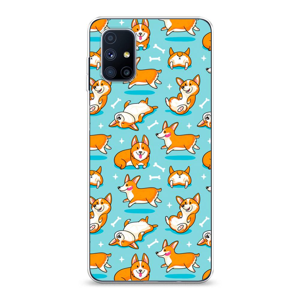 

Чехол Awog на Samsung Galaxy M51 / Самсунг M51 "Веселые корги", Разноцветный, 2101550-2