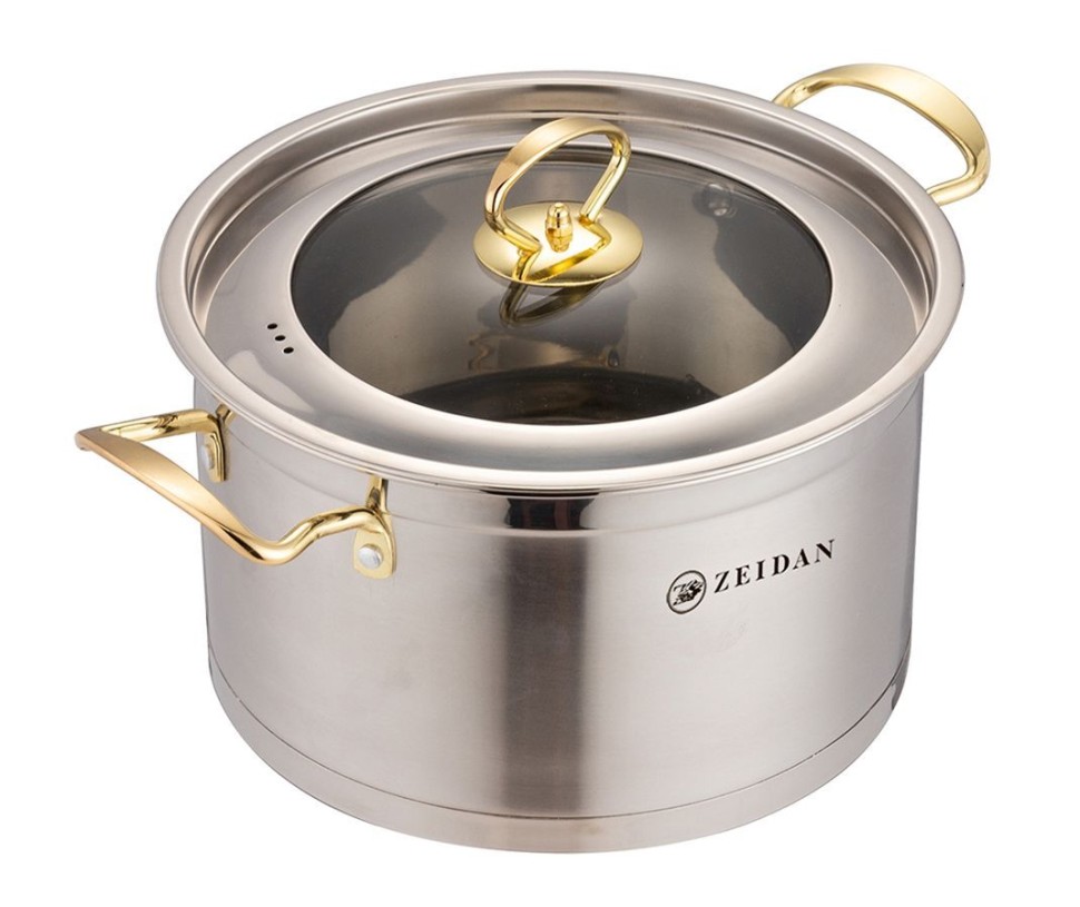 

Кастрюля ZEIDAN Z-501060 GOLD, Серебристый