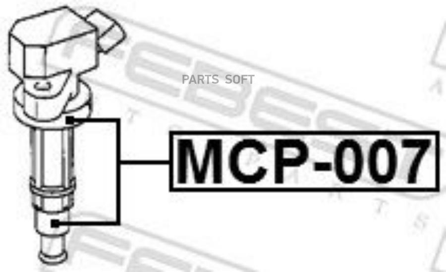 FEBEST MCP-007 Наконечник катушки зажигания MITSUBISHI PAJERO 2006- MCP-007 1шт 1320₽