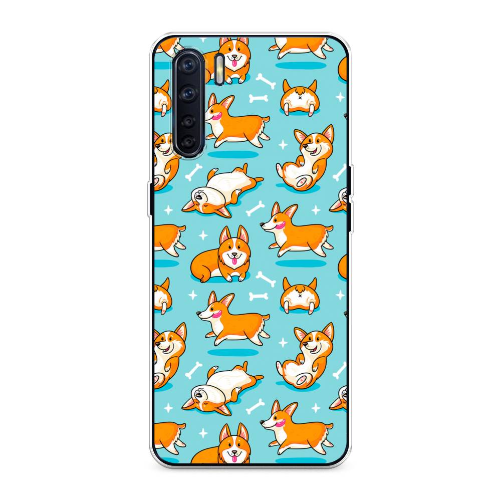 

Чехол Awog на Oppo A91 "Веселые корги", Разноцветный, 254250-2