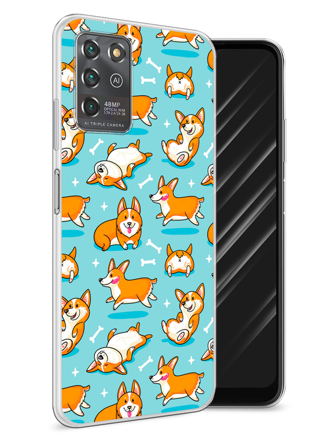 

Чехол Awog на ZTE Blade V30 Vita / ЗТЕ Блэйд V30 Vita "Веселые корги", Разноцветный, 135050-2