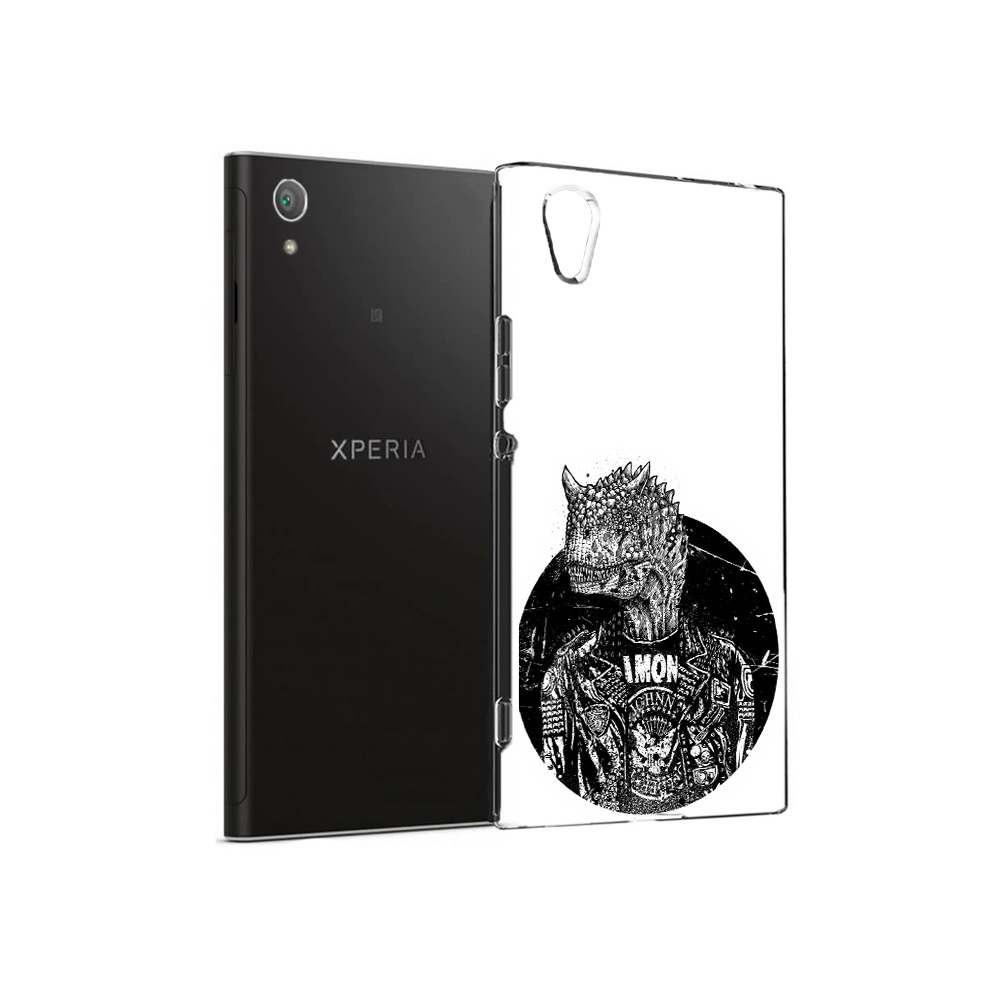 

Чехол MyPads Tocco для Sony Xperia XA1 Plus динозавр в куртке (PT77220.224.328), Прозрачный, Tocco