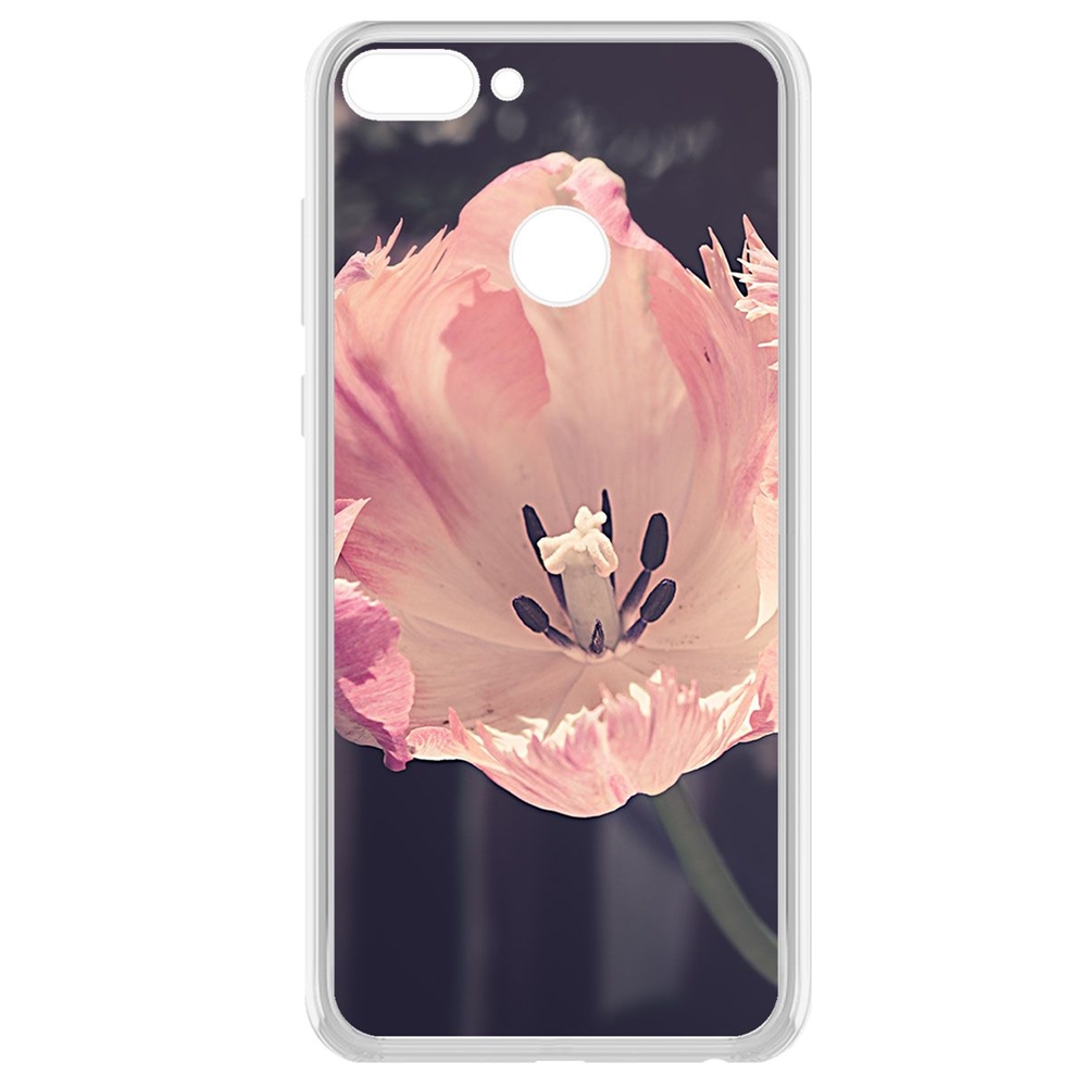 

Чехол-накладка Krutoff Clear Case Тюльпан для Huawei P Smart