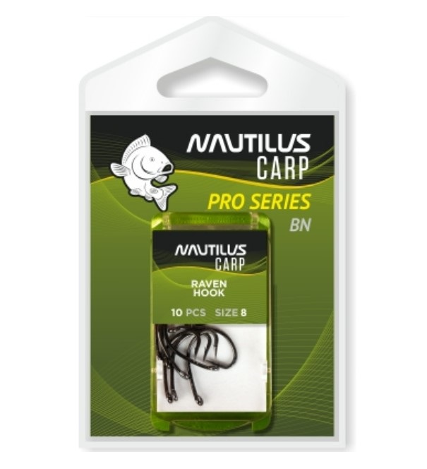 

Крючок Nautilus Pro Series Raven Hook BN #8, 00-00014936