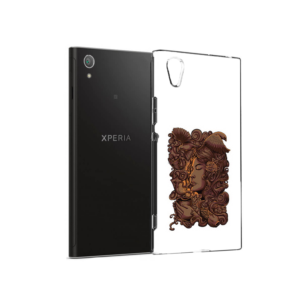 

Чехол MyPads Tocco для Sony Xperia XA1 Plus девушка с длинными волосами абстракция, Прозрачный, Tocco