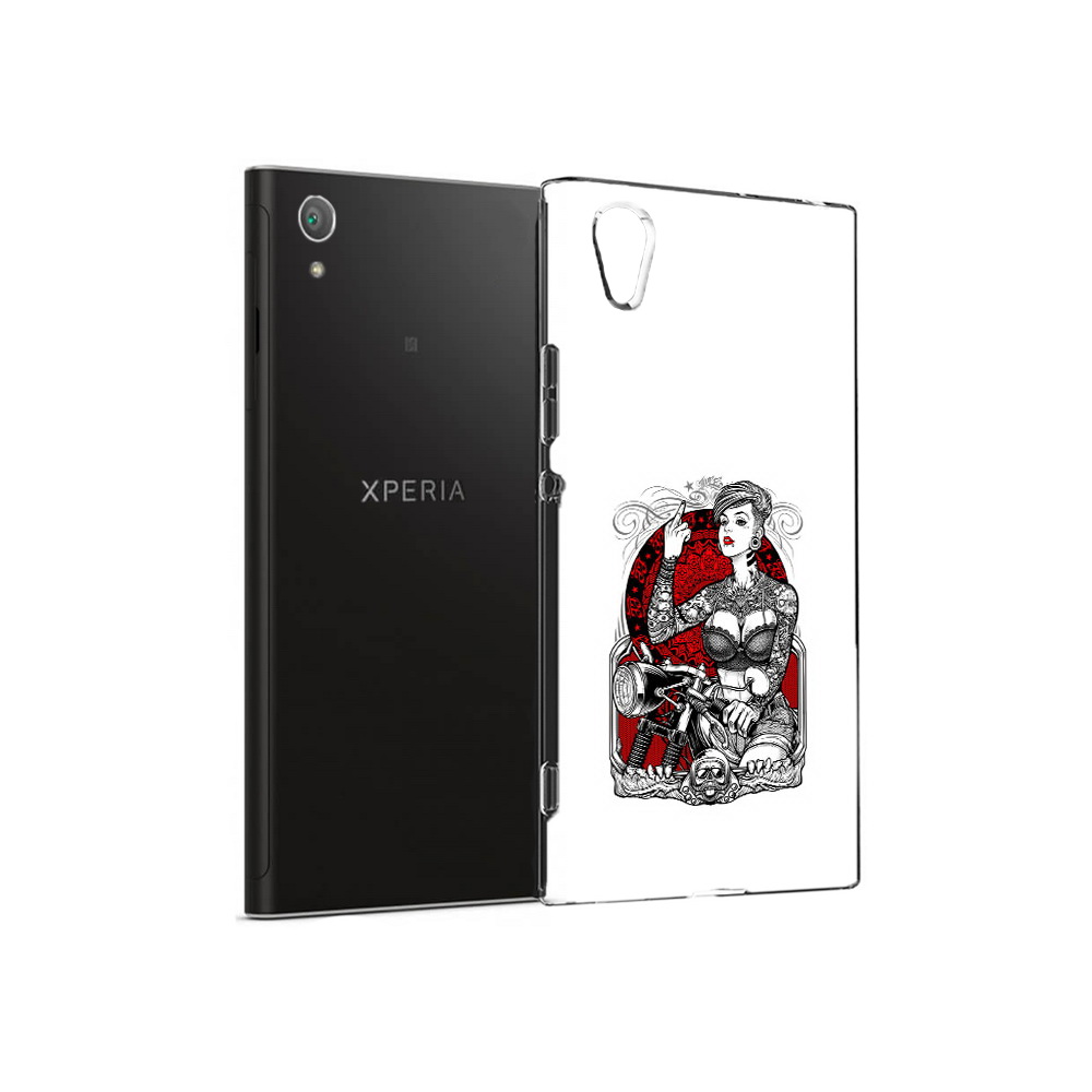 фото Чехол mypads tocco для sony xperia xa1 plus девушка на мотоцикле (pt77220.224.308)