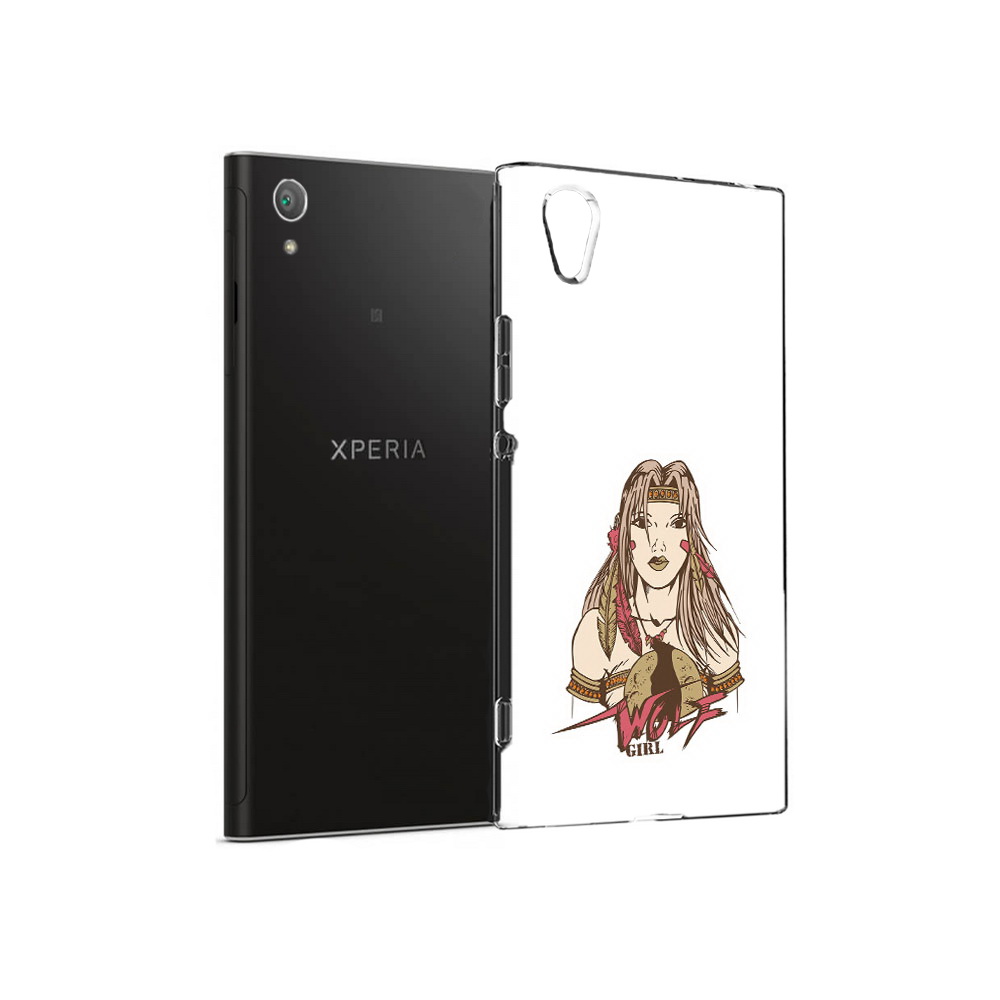 

Чехол MyPads Tocco для Sony Xperia XA1 Plus девушка волк (PT77220.224.306), Прозрачный, Tocco