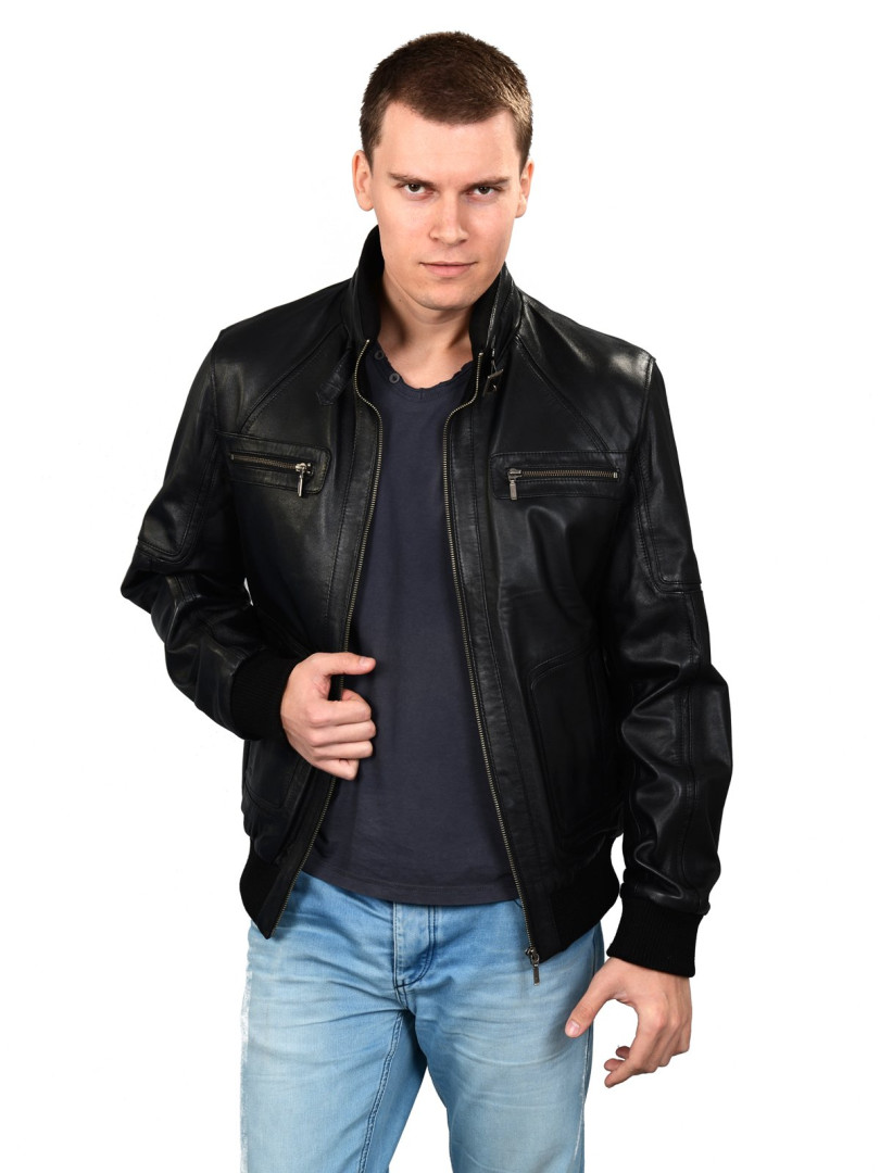 

Кожаная куртка мужская Hodore H35-fenixS черная 2XL (товары доставляются из-за рубежа), Черный, H35-fenixS