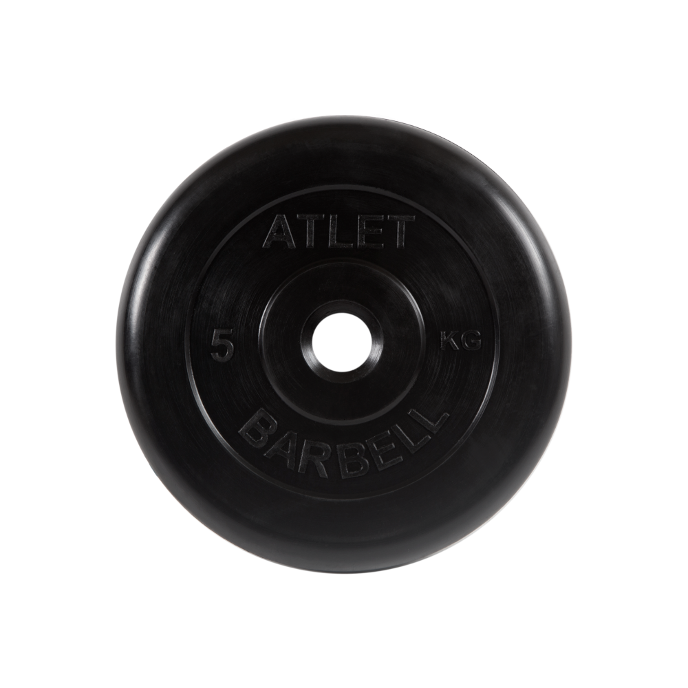 Диск для штанги MB Barbell Atlet 5 кг, 31 мм черный