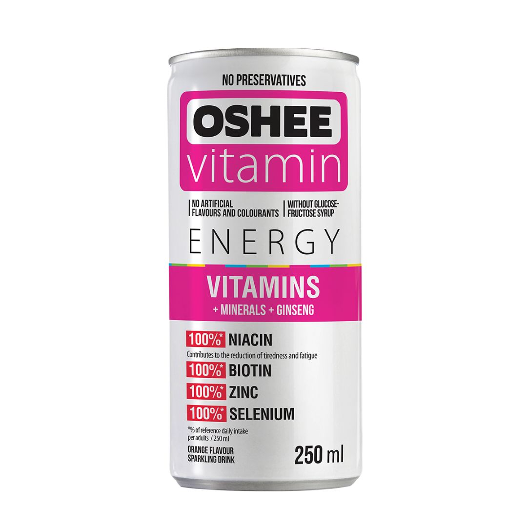 Газированный напиток Oshee Vitamins And Minerals апельсин 0,25 л