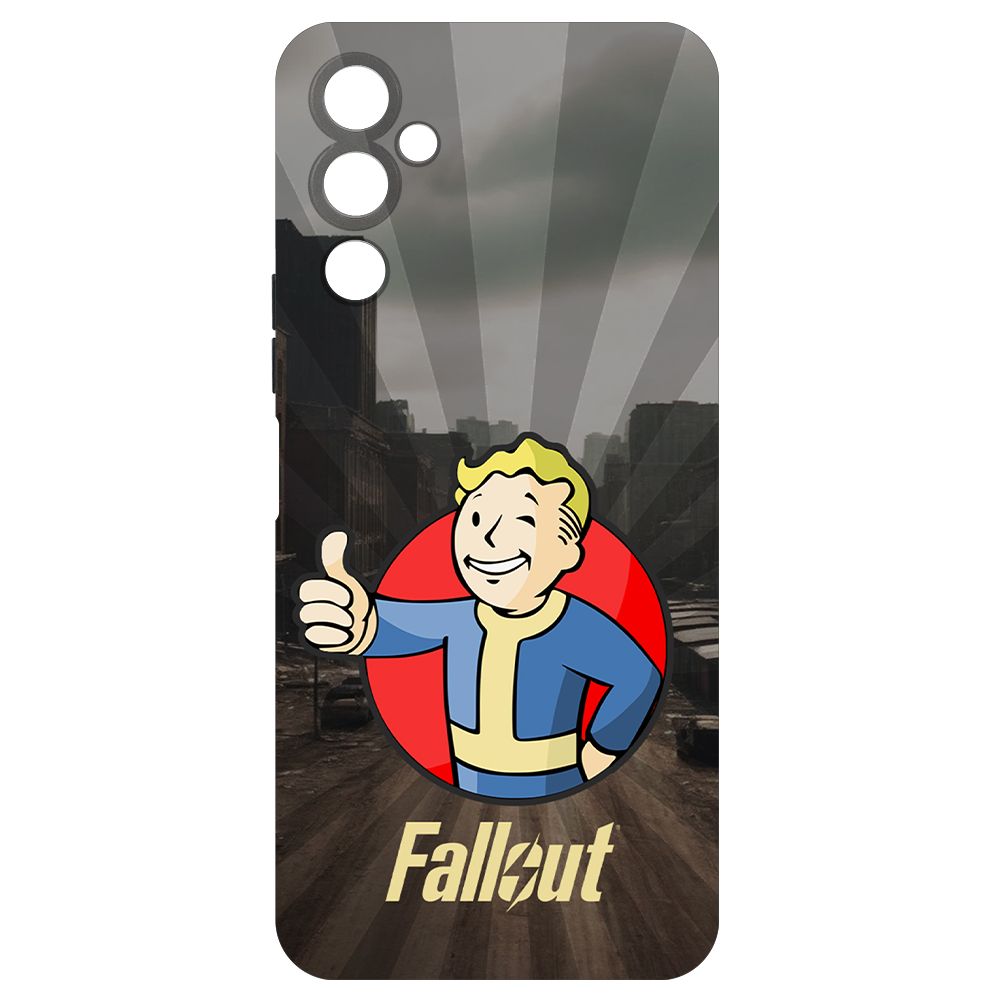 

Чехол-накладка Krutoff Soft Case Фоллаут (Fallout) - Волт-бой для TECNO Pova 4 черный