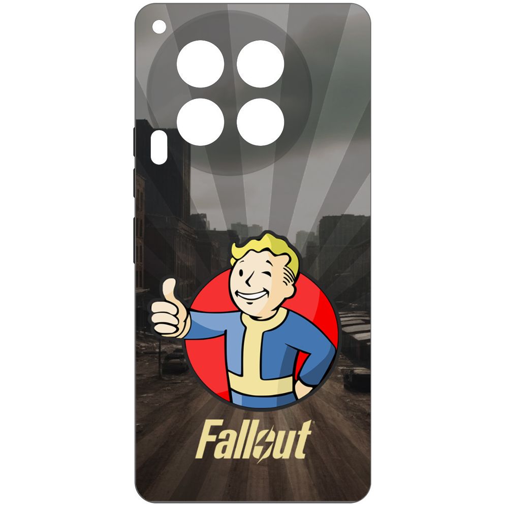 

Чехол-накладка Krutoff Soft Case Фоллаут (Fallout) - Волт-бой для TECNO Camon 30 5G черный