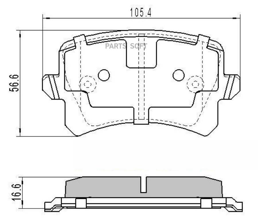 

Тормозные колодки BARNETT задние дисковые vv103