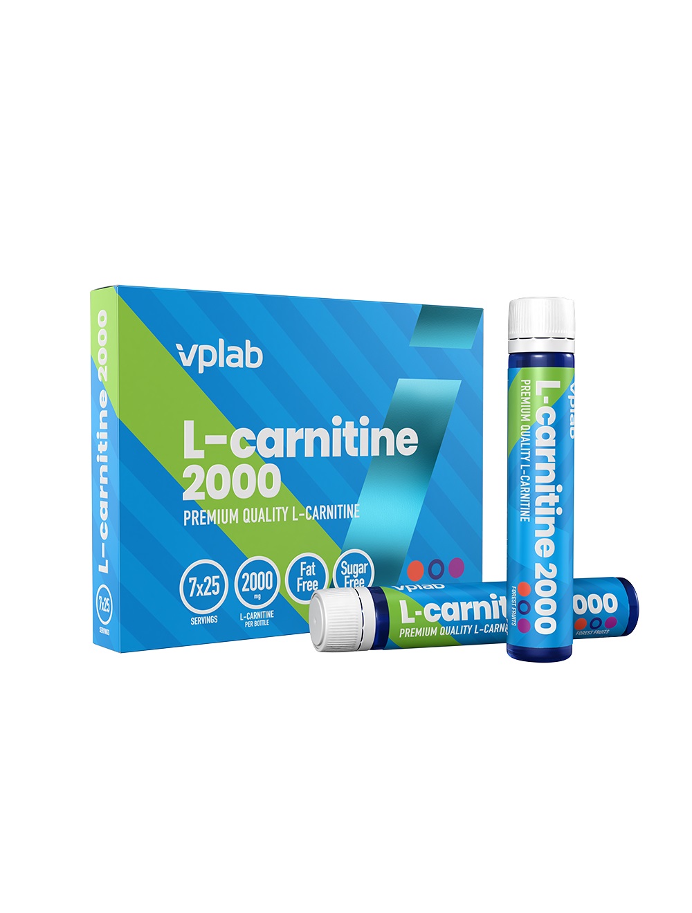 

VPLab L-Carnitine 2000, 7 ампул по 25 мл, Very Berry, L-Carnitine 2000