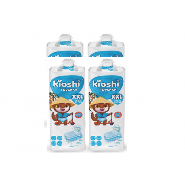 

Набор 4 х KIOSHI трусики XXL (16+ кг) 34 шт., 34 шт.