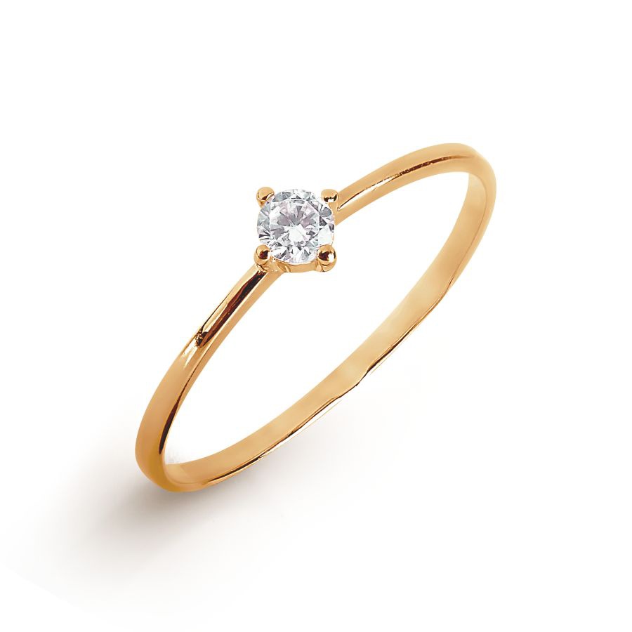 

Кольцо помолвочное из красного золота с фианитом р. , 585Gold 301011700, 301011700