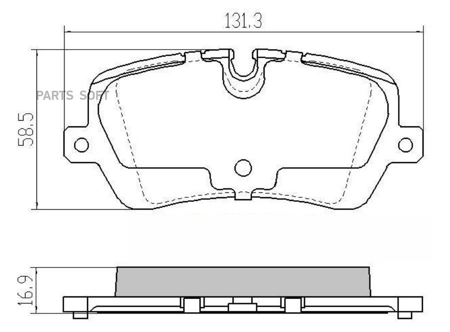 

Тормозные колодки BARNETT задние дисковые lr104