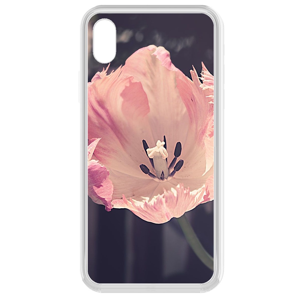

Чехол-накладка Krutoff Clear Case Тюльпан для iPhone XR, Прозрачный