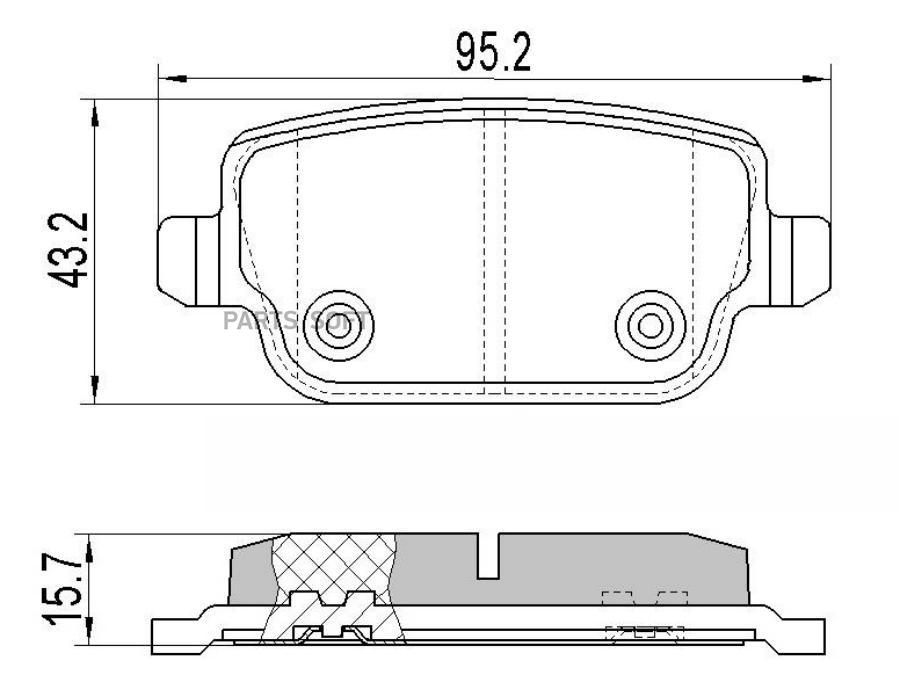 

Тормозные колодки BARNETT задние дисковые fd103