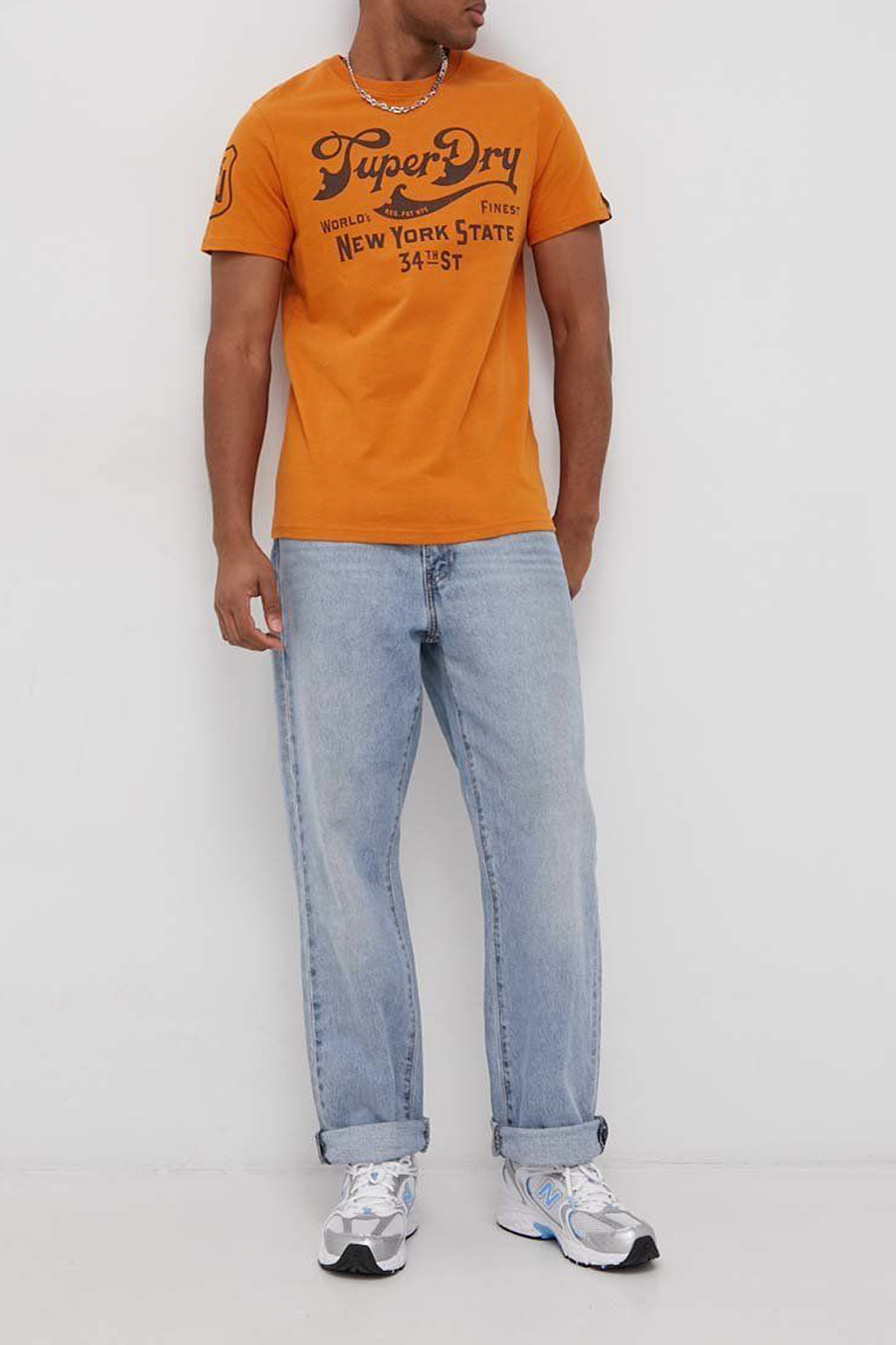 

Футболка мужская Superdry M1011150A желтая S, Желтый, M1011150A