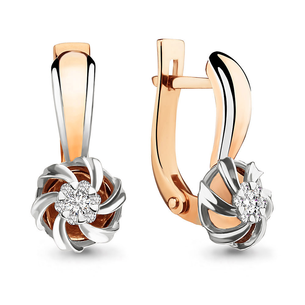 

Серьги из красного золота с бриллиантом Aquamarine Aquamarine 942067к_585_кз, 942067к_585_кз