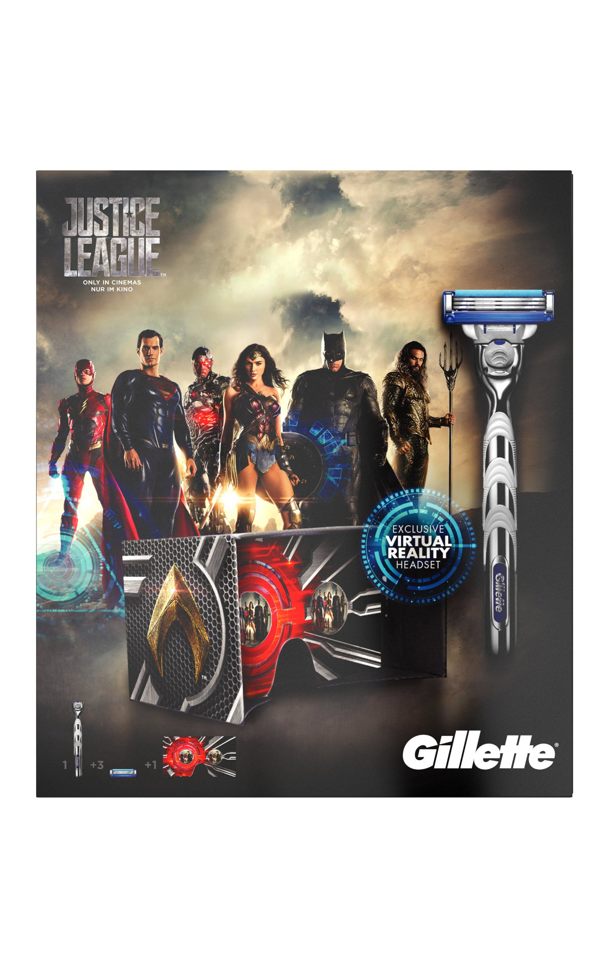 фото Набор gillette mach3 set justice league