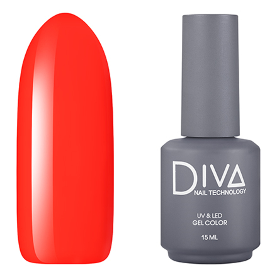 Гель-лак для ногтей Diva Nail Technology плотный светлый насыщенный оранжевый 15 мл нож кухонный ivo оранжевый 12 см