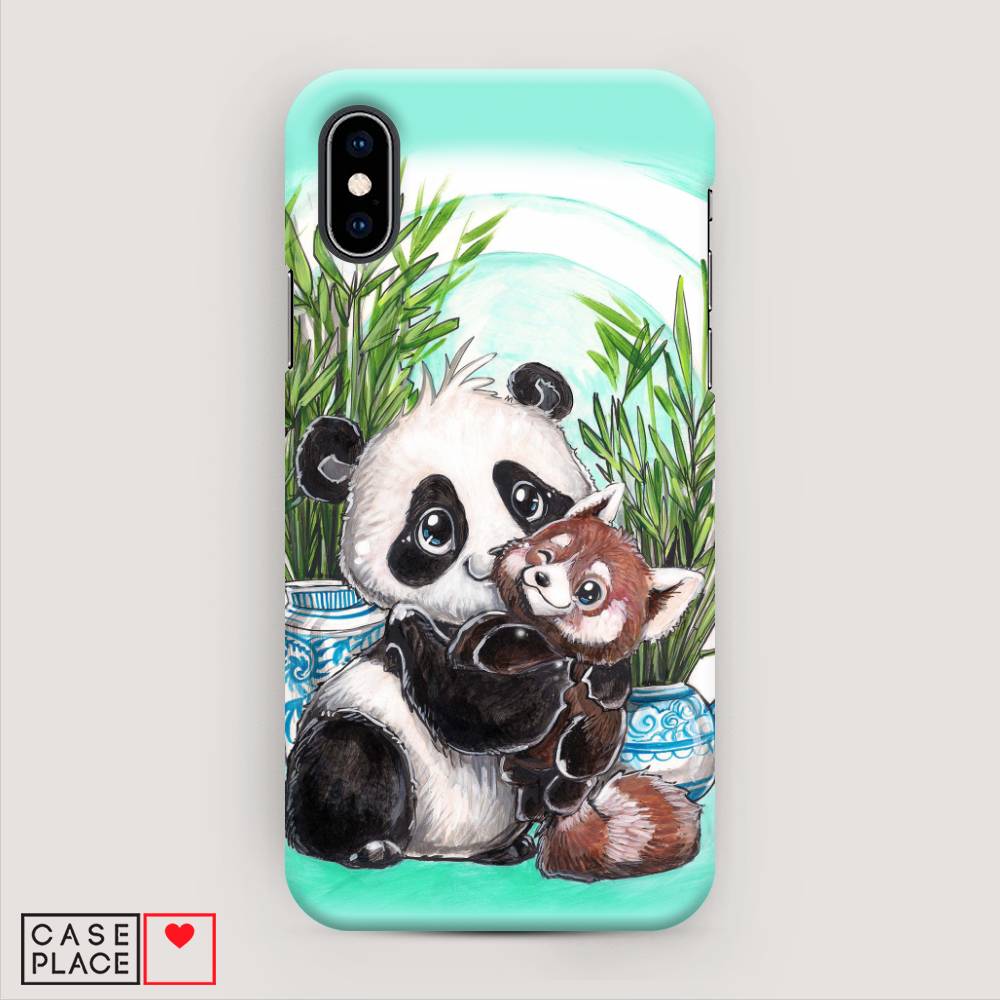 

Пластиковый чехол "Друзья зверята" на Apple iPhone X (10), 11020-1