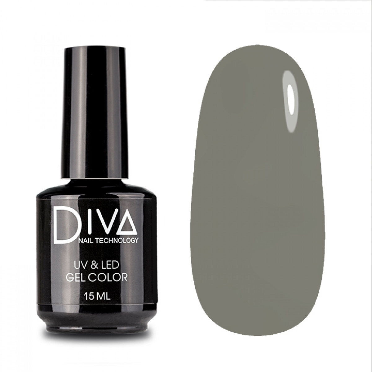 

Гель-лак для ногтей Diva Nail Technology плотный яркий насыщенный зеленый 15 мл