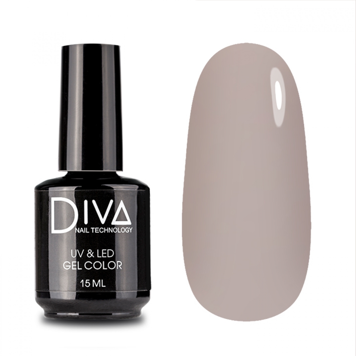 

Гель-лак для ногтей Diva Nail Technology плотный светлый насыщенный голубой 15 мл