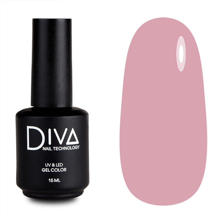 

Гель лак для ногтей с блестками Diva Nail Technology плотный светлый коричневый 15 мл