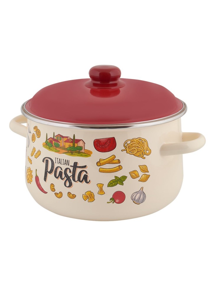 фото Appetite кастрюля эмал конич pasta italian 4,0л 1с46я