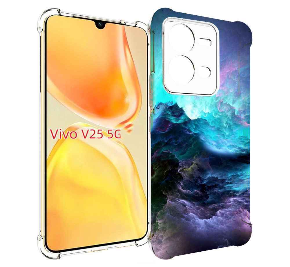 

Чехол MyPads Волна для Vivo V25 5G / V25e, Прозрачный, Tocco