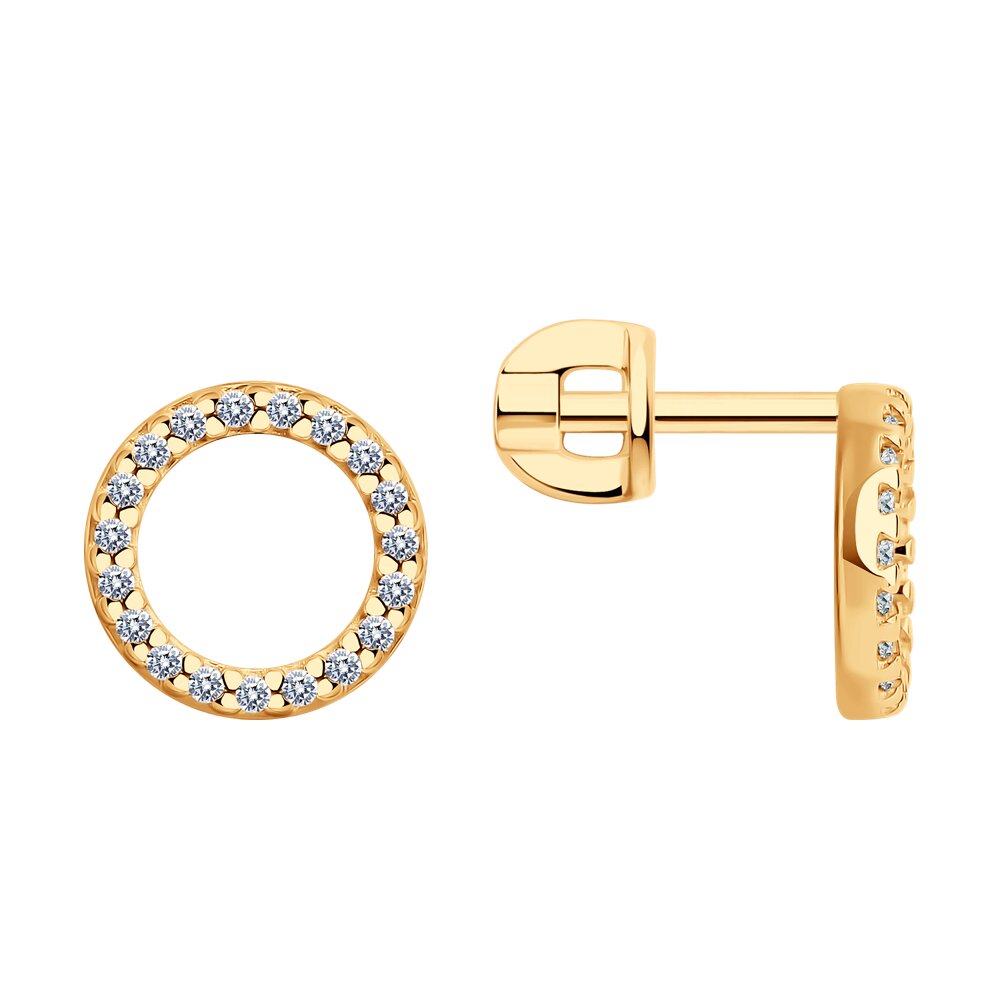 

Серьги из серебра SOKOLOV 93022437, фианит, 93022437