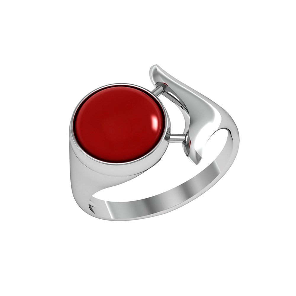 

Кольцо из серебра р. 20 ПРИВОЛЖСКИЙ ЮВЕЛИР 281832-KR, коралл, 281832-KR