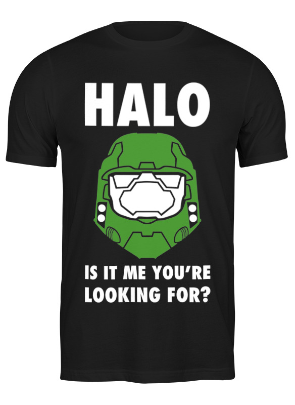 

Футболка мужская Printio Halo (ореол) черная M, Черный, Halo (ореол)