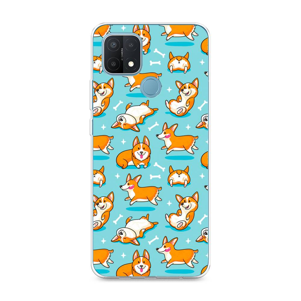 

Чехол Awog на Oppo A15 "Веселые корги", Разноцветный, 254750-2