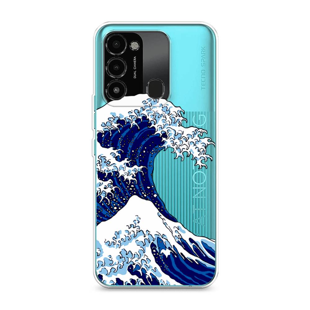 

Чехол Awog на Tecno Spark Go 2022/8С/9 "Волна в Канагаве", Разноцветный, 301350-4
