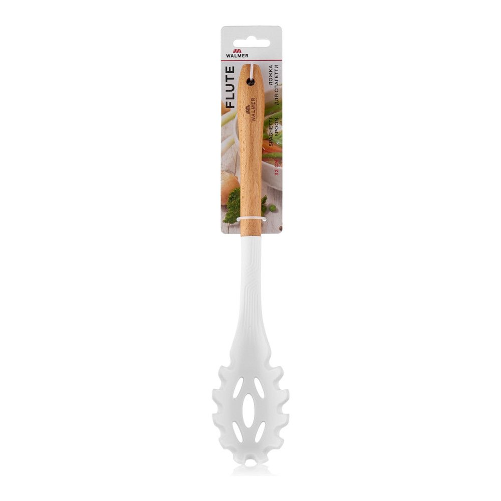 Ложка кулинарная для спагетти Walmer Flute 32 см цвет кремовый W30027101