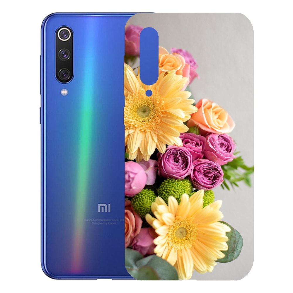 фото Чехол-накладка krutoff clear case букет для xiaomi mi 9