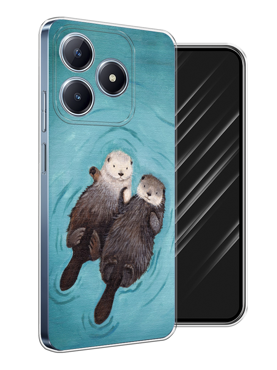 

Чехол Awog на Realme C63 "Парочка бобров", Голубой, 2517350-1
