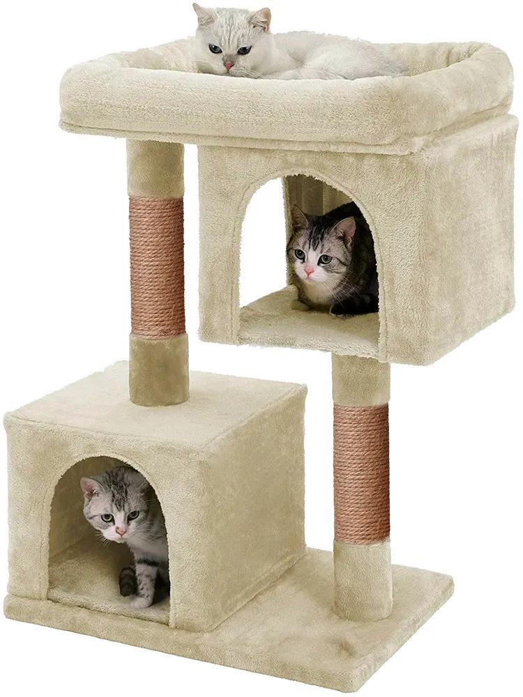 

Комплекс для кошек с когтеточкой Pet БМФ Комфорт мини, 60 х 35 х 80 см, бежевый, Комфорт мини