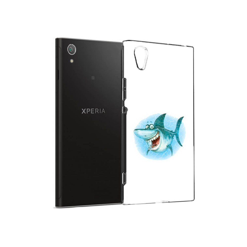 

Чехол MyPads Tocco для Sony Xperia XA1 Plus веселая акула (PT77220.224.261), Прозрачный, Tocco