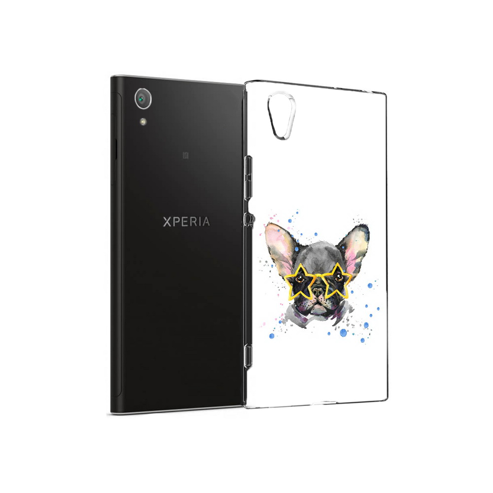 

Чехол MyPads Tocco для Sony Xperia XA1 Plus буля в очках (PT77220.224.252), Прозрачный, Tocco