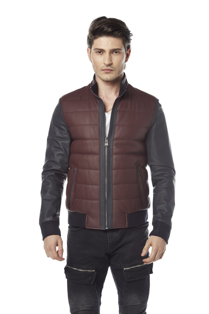 

Кожаная куртка мужская Hodore H35-8727B бордовая 2XL (товары доставляются из-за рубежа), Бордовый, H35-8727B