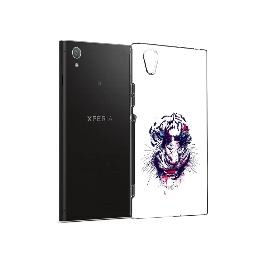 

Чехол MyPads Tocco для Sony Xperia XA1 Plus безумный тигр (PT77220.224.228), Прозрачный, Tocco