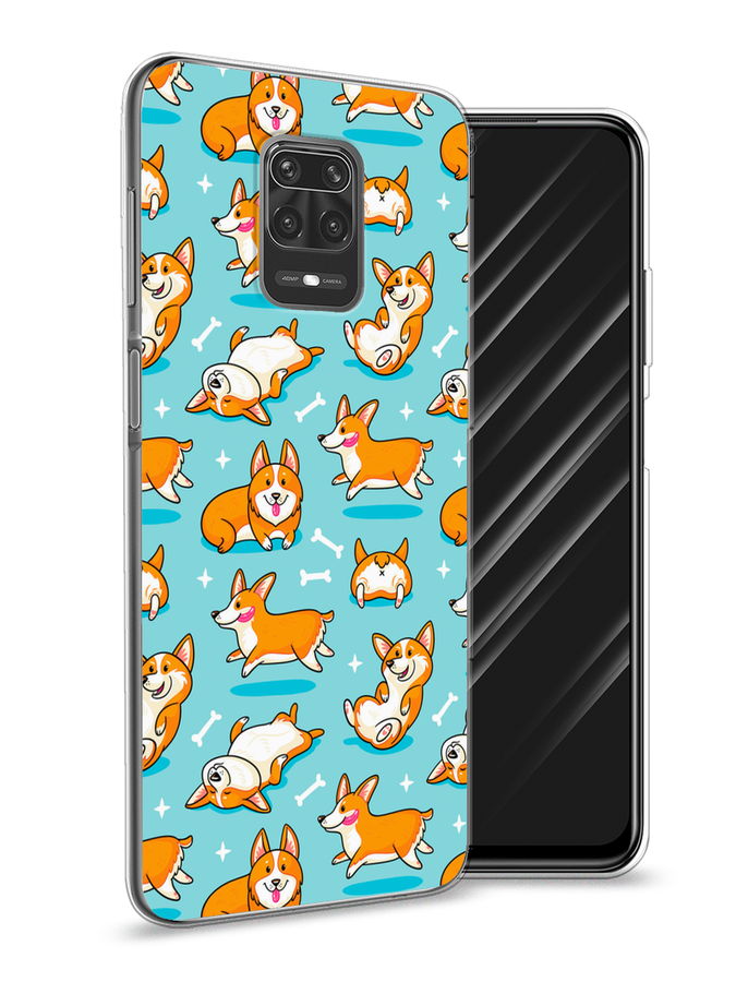 

Чехол Awog на Xiaomi Redmi Note 9S "Веселые корги", Разноцветный, 37950-2