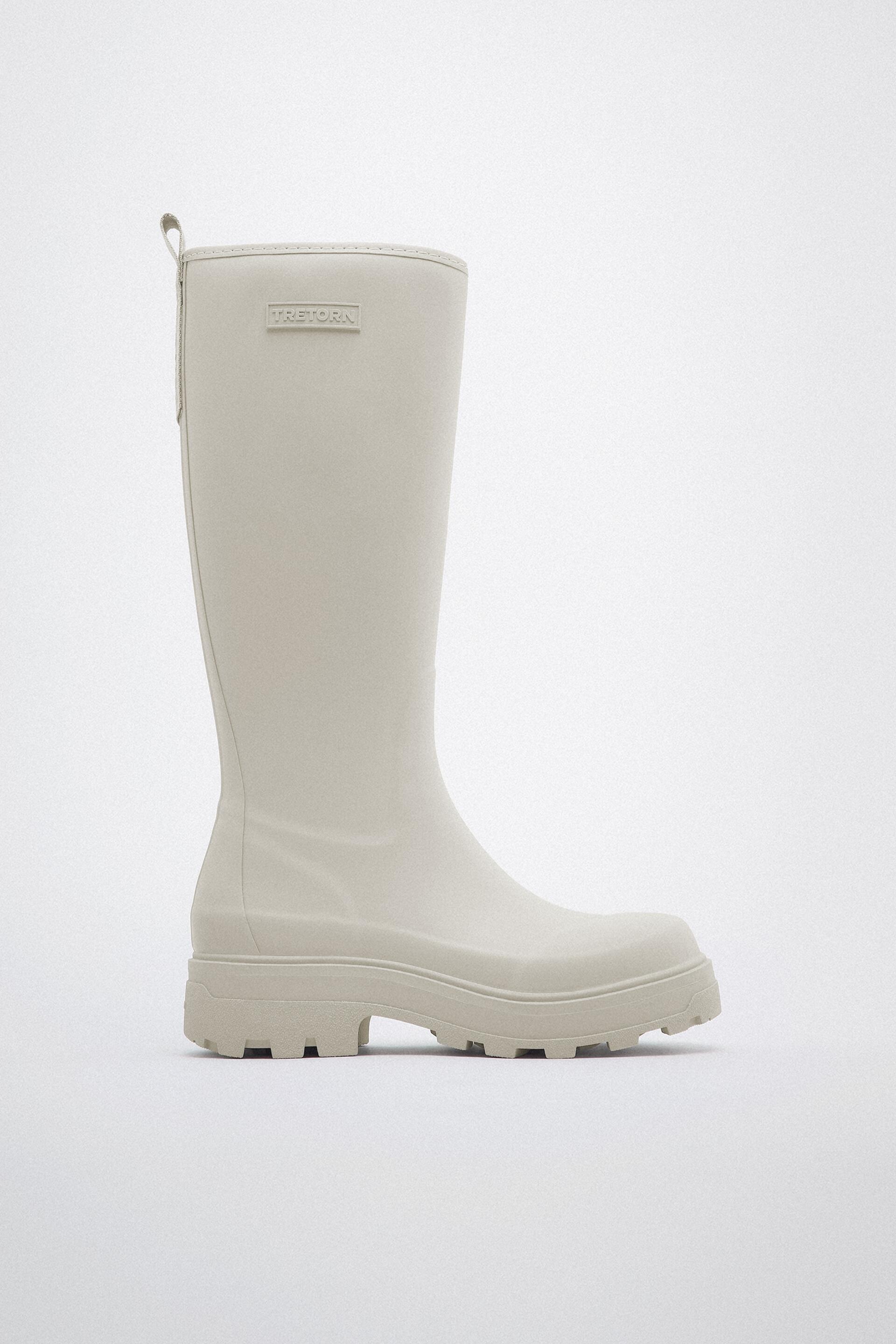 

Резиновые сапоги женские ZARA 223978 белые 39 RU (доставка из-за рубежа), 223978