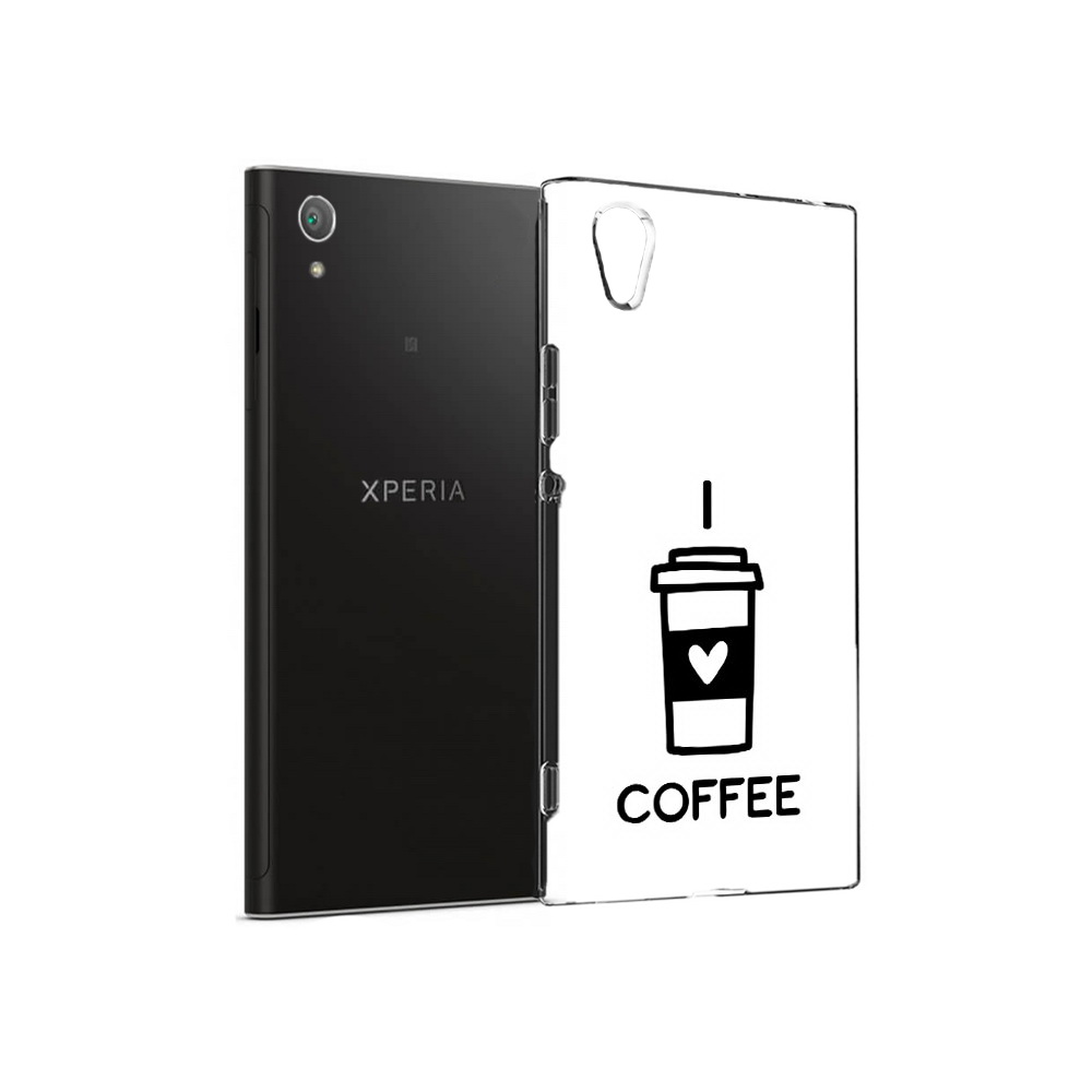 

Чехол MyPads Tocco для Sony Xperia XA1 Plus Я люблю кофе (PT77220.224.206), Прозрачный, Tocco